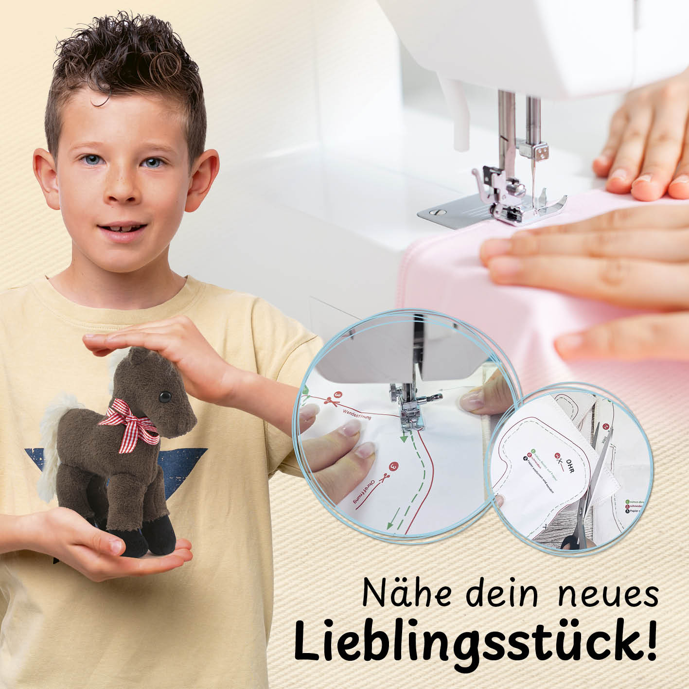 Näh-Baukastenset Pferd Pepper