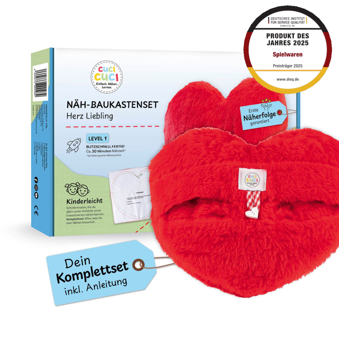 Näh-Baukastenset Herz Liebling