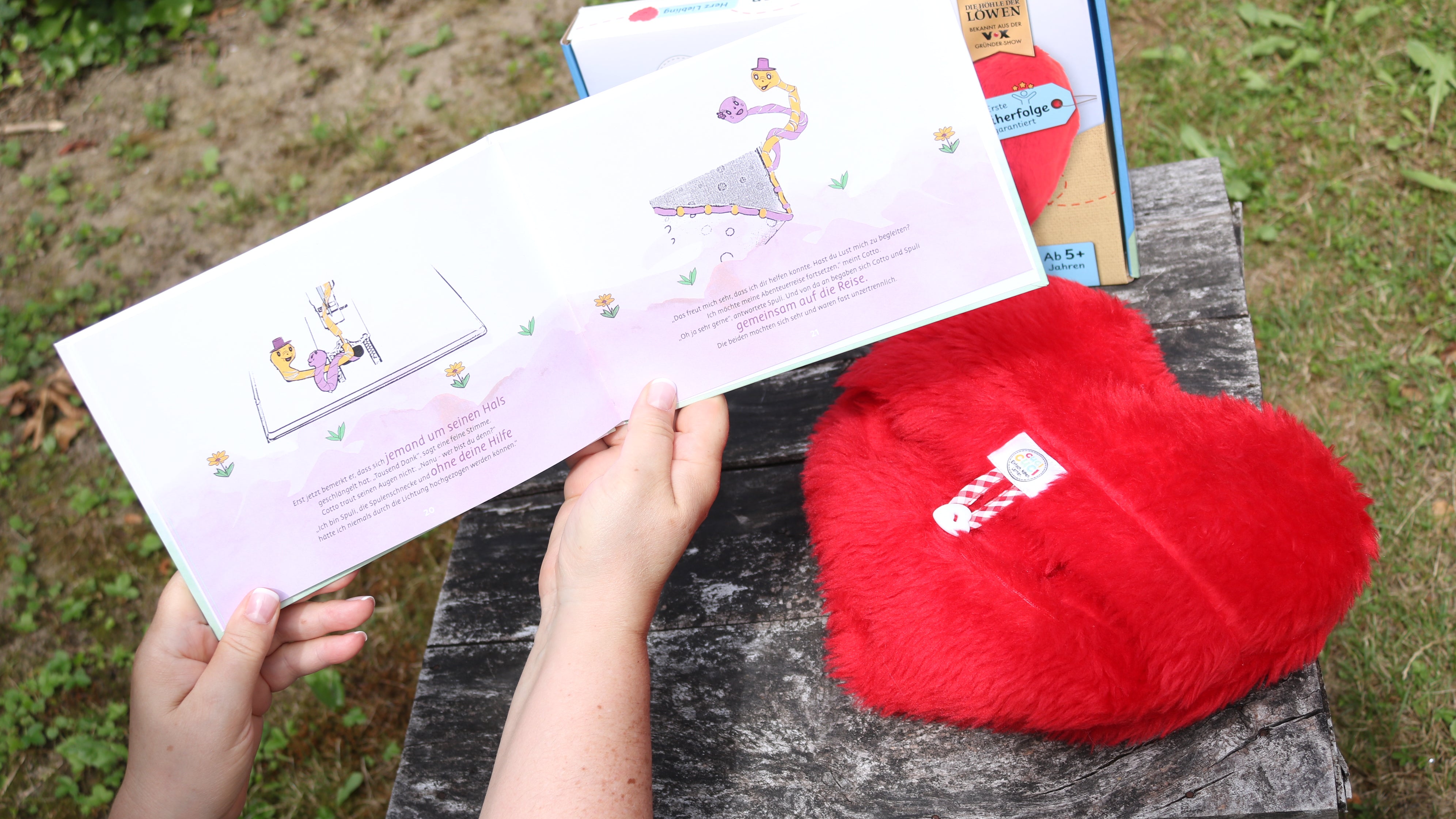 Nähen lernen für Kinder | Starterset: Einfädelgeschichte & Herzkissen